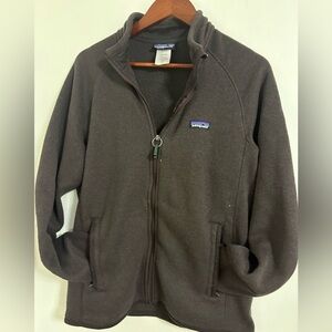 Patagonia Dark Brown Fleece Jacket men’s medium